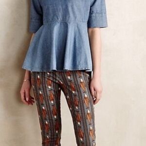 Cartonnier Anthropologie fish cropped pants 10